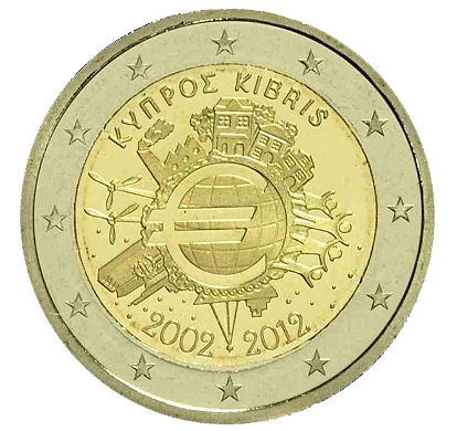 2 euros conmemorativa Diez años del Euro